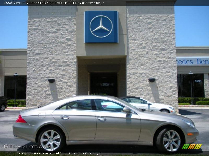 Pewter Metallic / Cashmere Beige 2008 Mercedes-Benz CLS 550