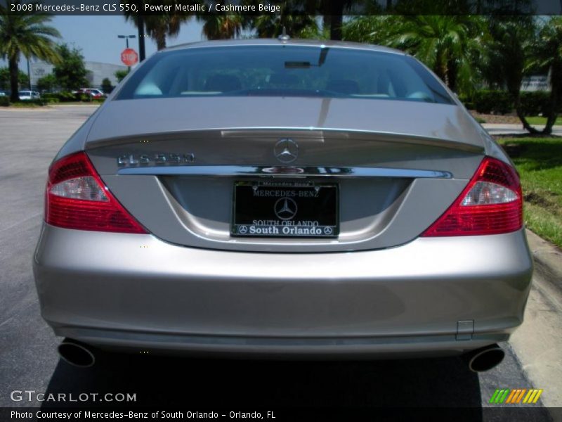 Pewter Metallic / Cashmere Beige 2008 Mercedes-Benz CLS 550