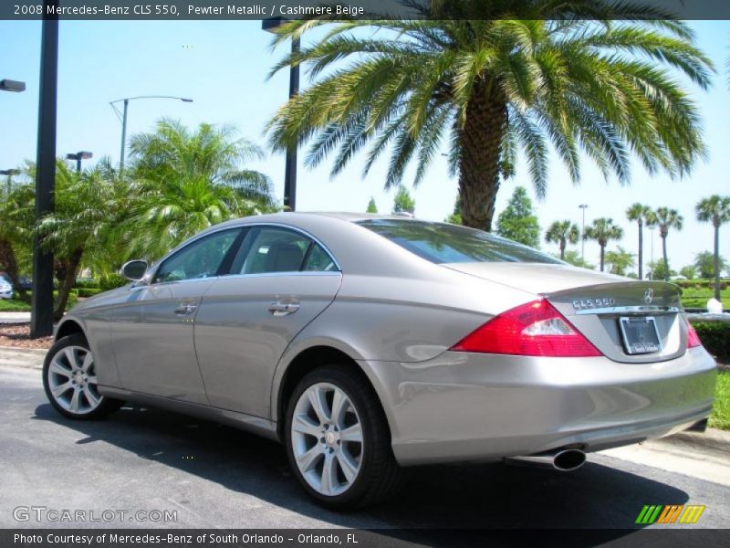 Pewter Metallic / Cashmere Beige 2008 Mercedes-Benz CLS 550