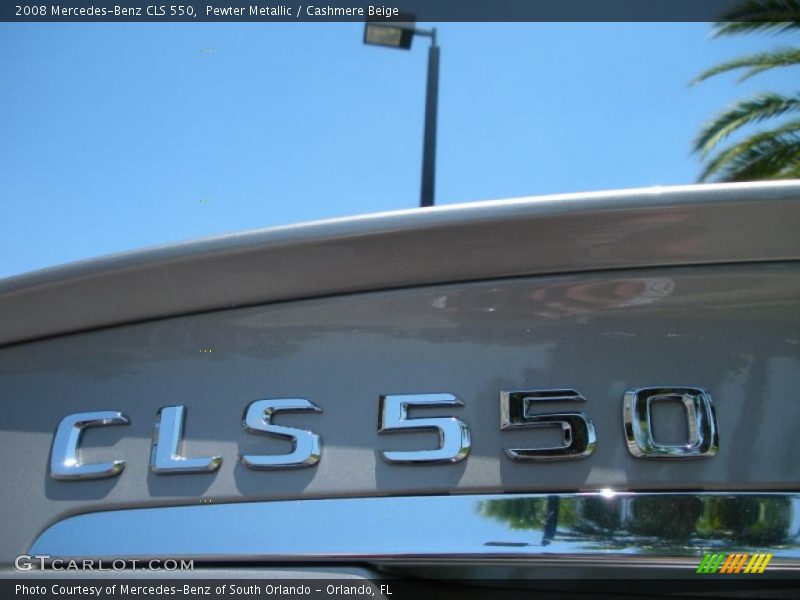 Pewter Metallic / Cashmere Beige 2008 Mercedes-Benz CLS 550