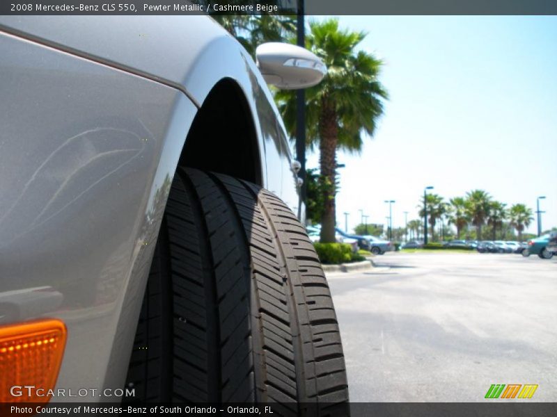 Pewter Metallic / Cashmere Beige 2008 Mercedes-Benz CLS 550