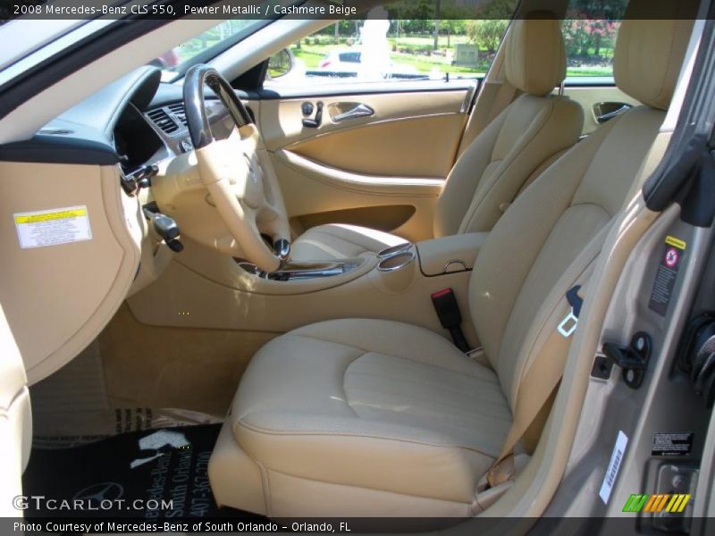 Pewter Metallic / Cashmere Beige 2008 Mercedes-Benz CLS 550