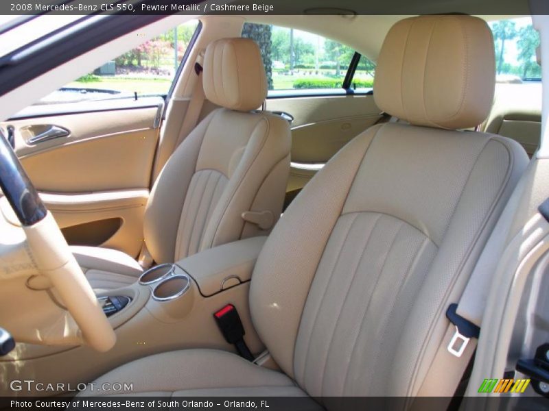 Pewter Metallic / Cashmere Beige 2008 Mercedes-Benz CLS 550