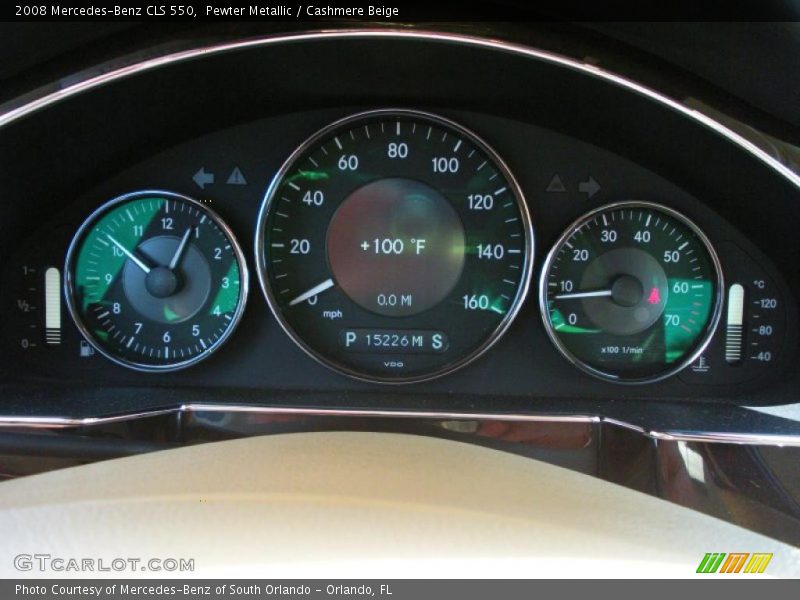 Pewter Metallic / Cashmere Beige 2008 Mercedes-Benz CLS 550
