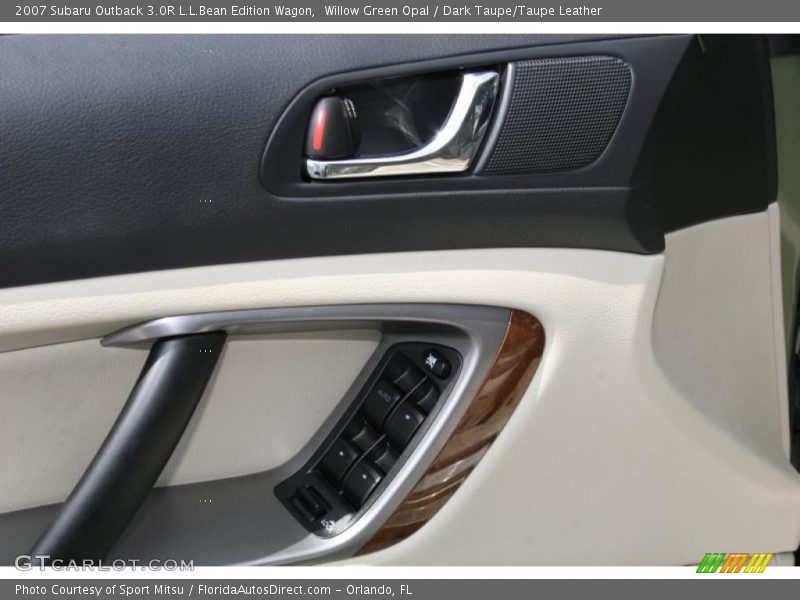 Willow Green Opal / Dark Taupe/Taupe Leather 2007 Subaru Outback 3.0R L.L.Bean Edition Wagon