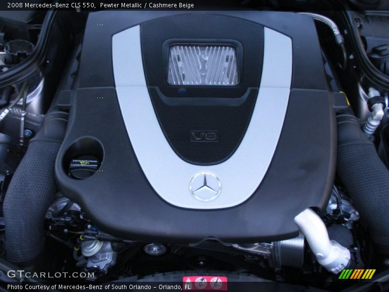 Pewter Metallic / Cashmere Beige 2008 Mercedes-Benz CLS 550