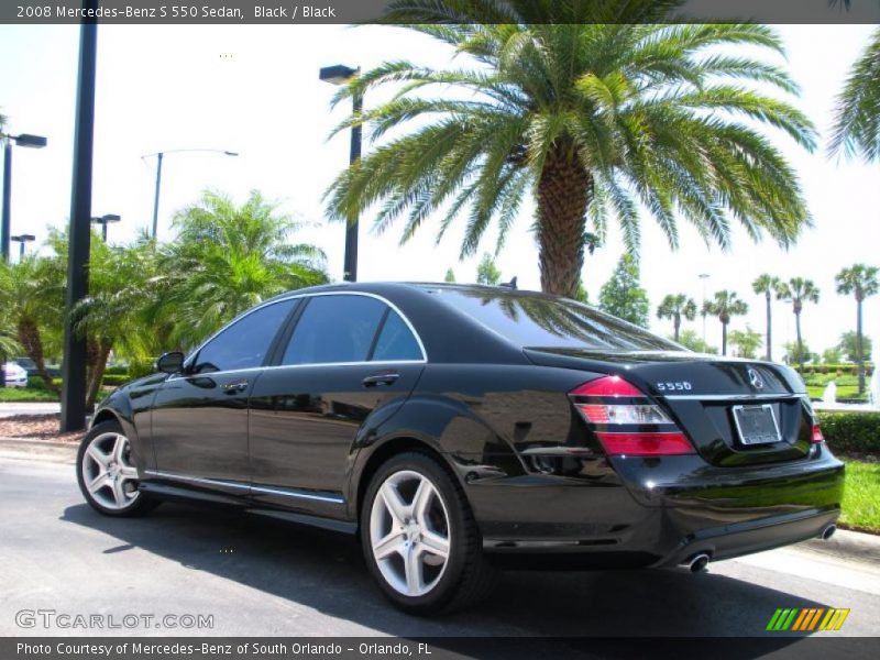 Black / Black 2008 Mercedes-Benz S 550 Sedan
