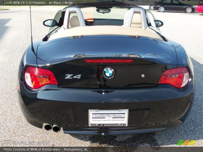 Jet Black / Beige 2008 BMW Z4 3.0i Roadster