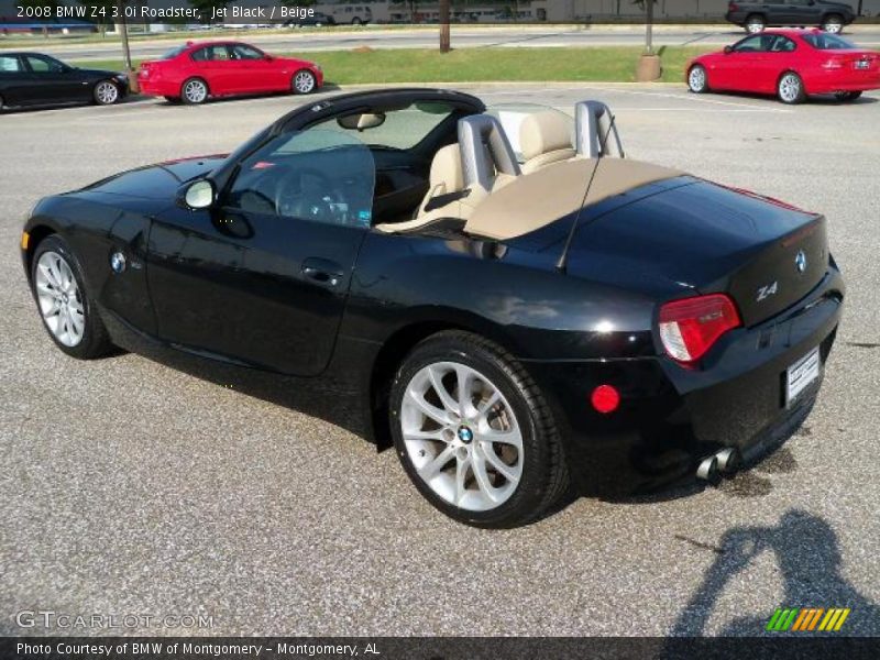 Jet Black / Beige 2008 BMW Z4 3.0i Roadster