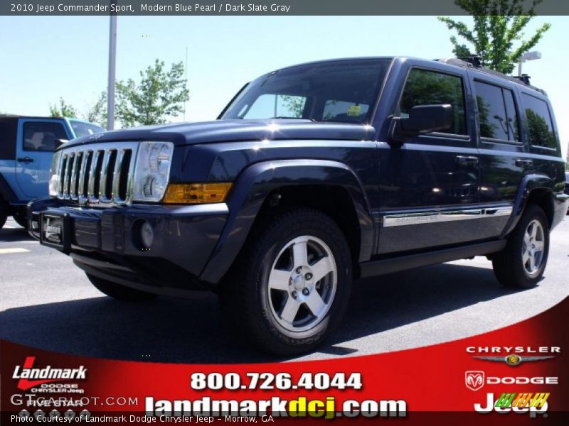 Modern Blue Pearl / Dark Slate Gray 2010 Jeep Commander Sport