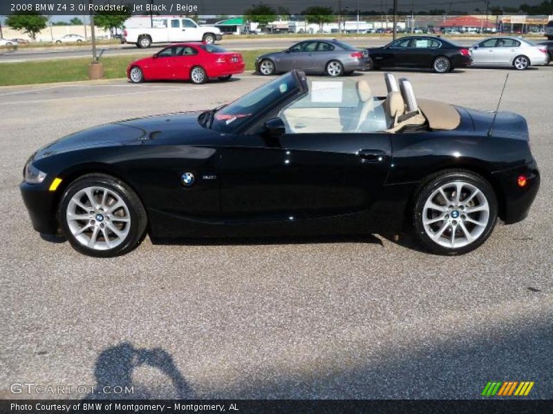 Jet Black / Beige 2008 BMW Z4 3.0i Roadster