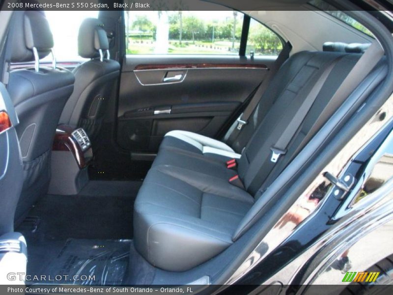 Black / Black 2008 Mercedes-Benz S 550 Sedan