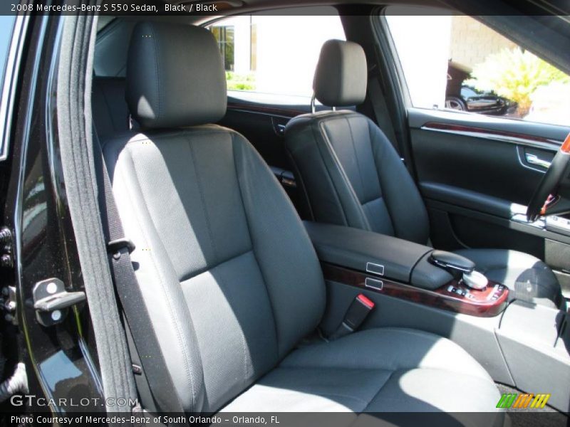 Black / Black 2008 Mercedes-Benz S 550 Sedan