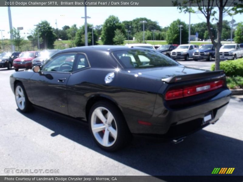 Brilliant Black Crystal Pearl / Dark Slate Gray 2010 Dodge Challenger SRT8