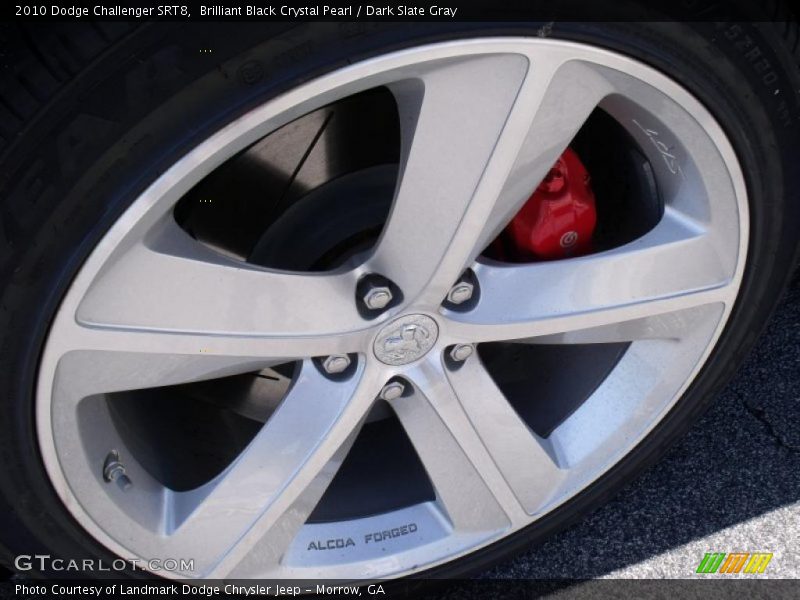 Brilliant Black Crystal Pearl / Dark Slate Gray 2010 Dodge Challenger SRT8
