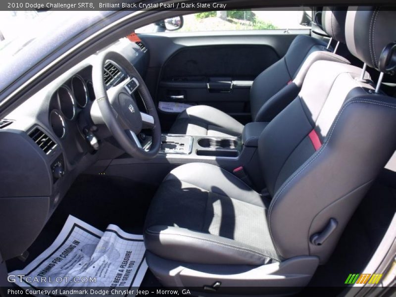 Brilliant Black Crystal Pearl / Dark Slate Gray 2010 Dodge Challenger SRT8
