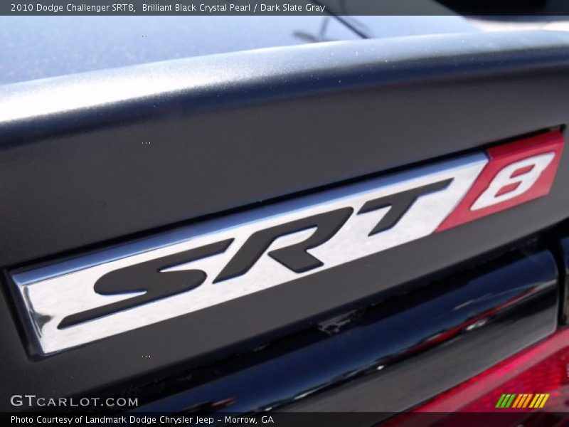 Brilliant Black Crystal Pearl / Dark Slate Gray 2010 Dodge Challenger SRT8