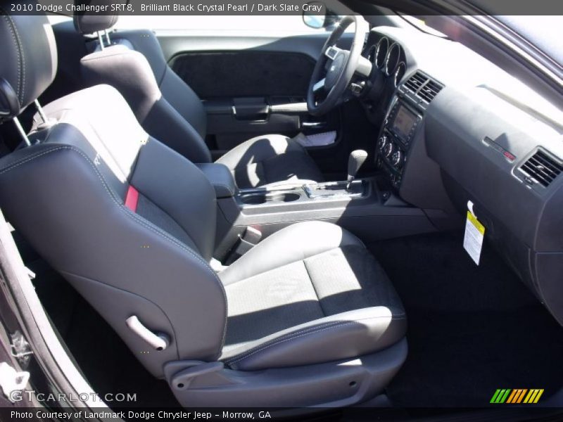 Brilliant Black Crystal Pearl / Dark Slate Gray 2010 Dodge Challenger SRT8