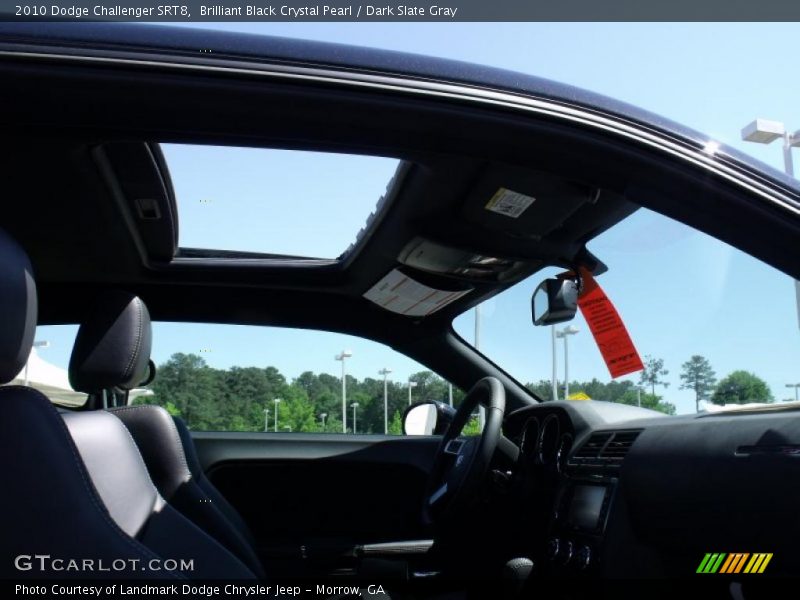 Brilliant Black Crystal Pearl / Dark Slate Gray 2010 Dodge Challenger SRT8