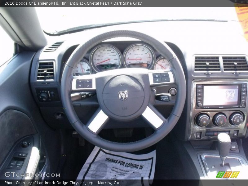 Brilliant Black Crystal Pearl / Dark Slate Gray 2010 Dodge Challenger SRT8