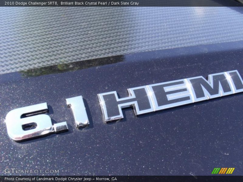 Brilliant Black Crystal Pearl / Dark Slate Gray 2010 Dodge Challenger SRT8