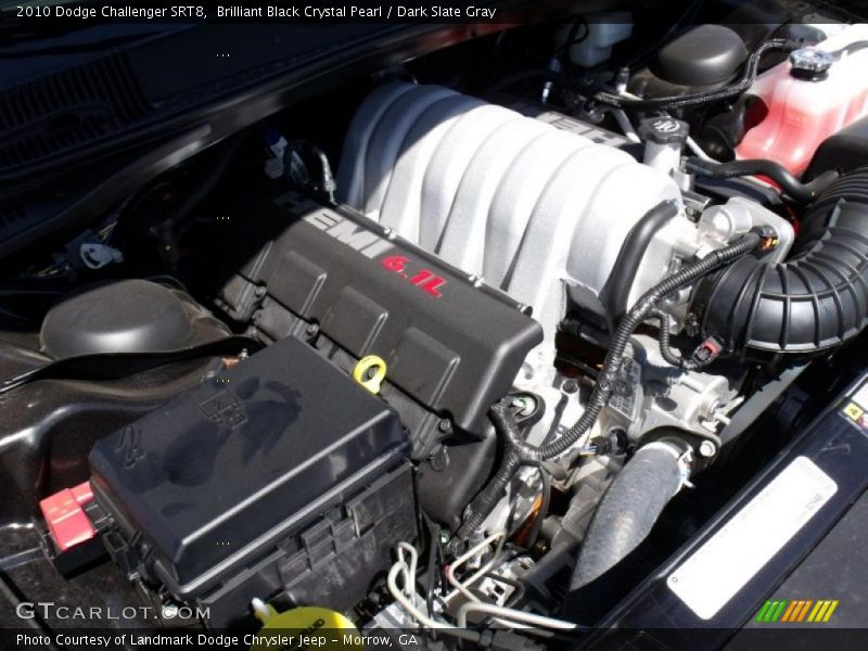 Brilliant Black Crystal Pearl / Dark Slate Gray 2010 Dodge Challenger SRT8