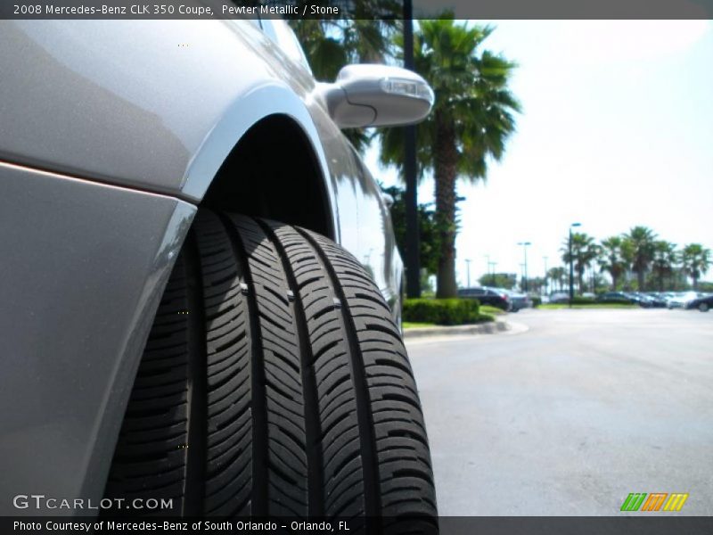 Pewter Metallic / Stone 2008 Mercedes-Benz CLK 350 Coupe