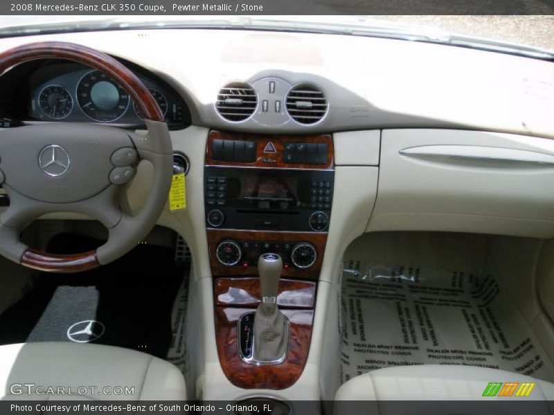 Pewter Metallic / Stone 2008 Mercedes-Benz CLK 350 Coupe