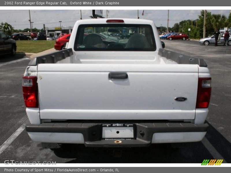 Oxford White / Dark Graphite 2002 Ford Ranger Edge Regular Cab