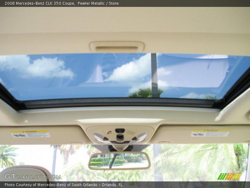 Pewter Metallic / Stone 2008 Mercedes-Benz CLK 350 Coupe