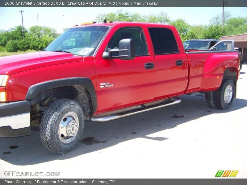 Victory Red / Medium Gray 2006 Chevrolet Silverado 3500 LT Crew Cab 4x4 Dually