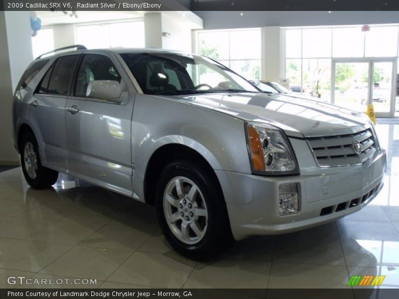 Radiant Silver / Ebony/Ebony 2009 Cadillac SRX V6