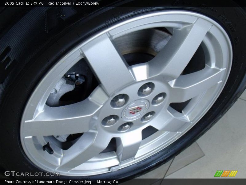 Radiant Silver / Ebony/Ebony 2009 Cadillac SRX V6