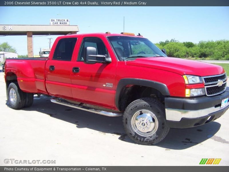 Victory Red / Medium Gray 2006 Chevrolet Silverado 3500 LT Crew Cab 4x4 Dually