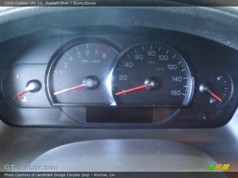 Radiant Silver / Ebony/Ebony 2009 Cadillac SRX V6