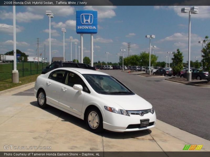 Taffeta White / Ivory 2008 Honda Civic Hybrid Sedan