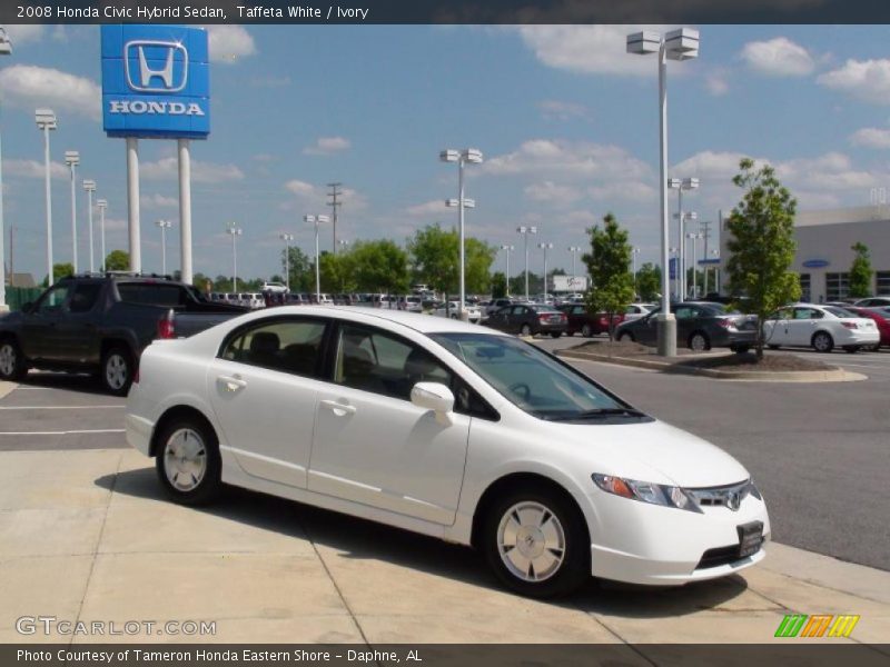 Taffeta White / Ivory 2008 Honda Civic Hybrid Sedan