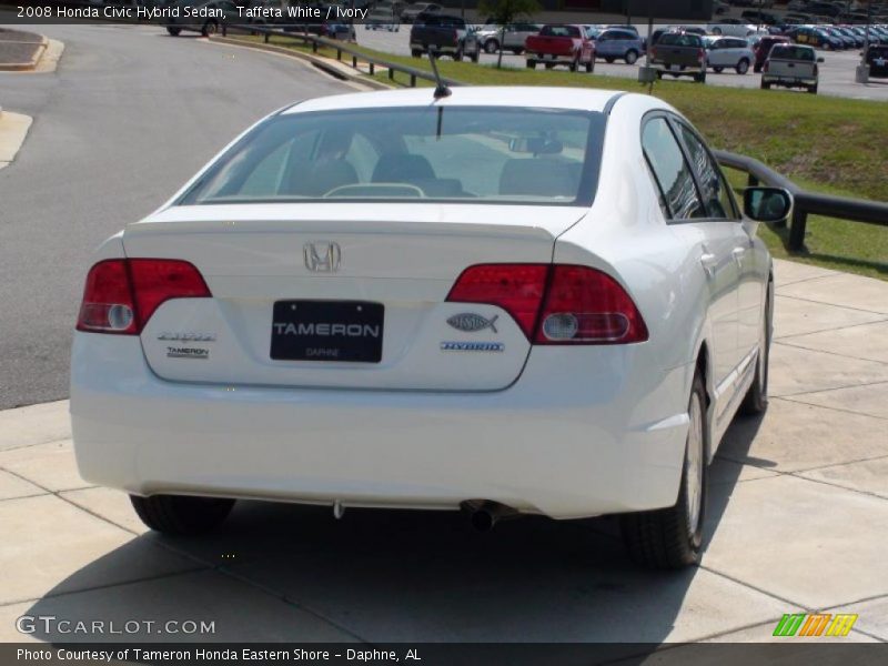 Taffeta White / Ivory 2008 Honda Civic Hybrid Sedan