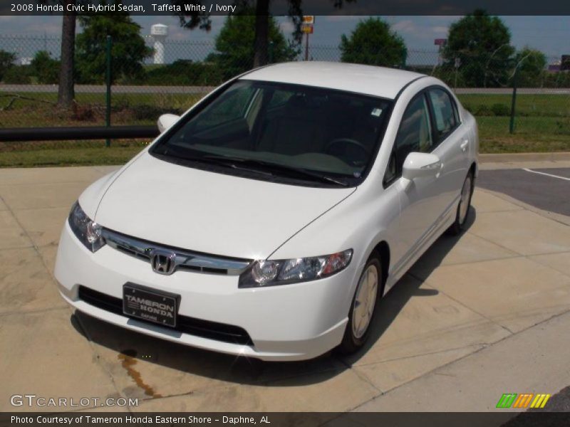 Taffeta White / Ivory 2008 Honda Civic Hybrid Sedan