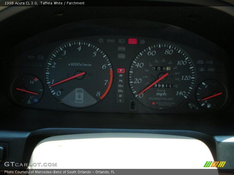 Taffeta White / Parchment 1998 Acura CL 3.0