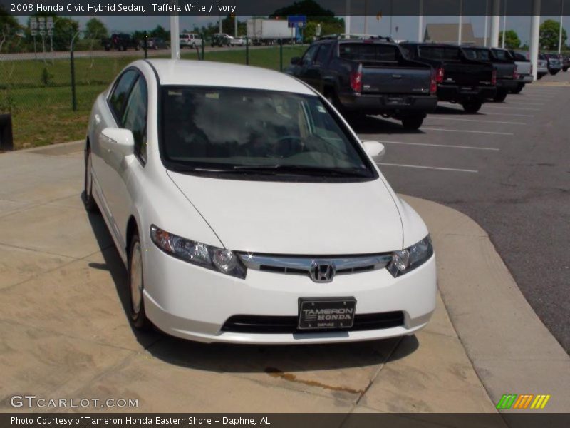 Taffeta White / Ivory 2008 Honda Civic Hybrid Sedan