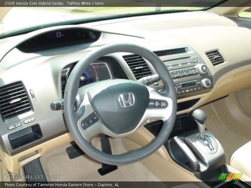 Taffeta White / Ivory 2008 Honda Civic Hybrid Sedan