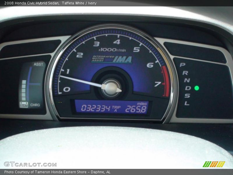 Taffeta White / Ivory 2008 Honda Civic Hybrid Sedan