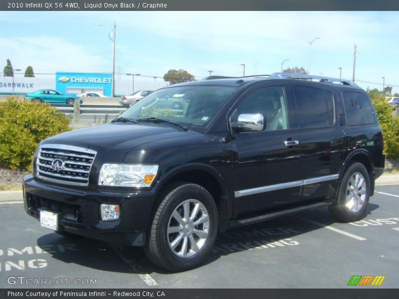 Liquid Onyx Black / Graphite 2010 Infiniti QX 56 4WD