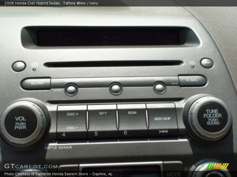 Taffeta White / Ivory 2008 Honda Civic Hybrid Sedan
