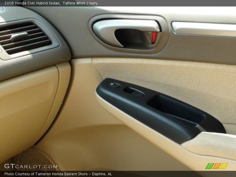 Taffeta White / Ivory 2008 Honda Civic Hybrid Sedan