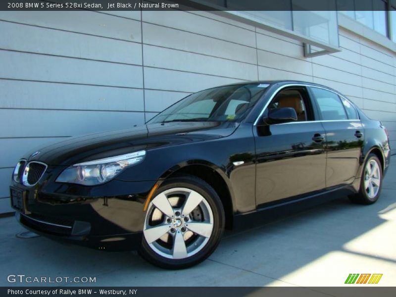 Jet Black / Natural Brown 2008 BMW 5 Series 528xi Sedan