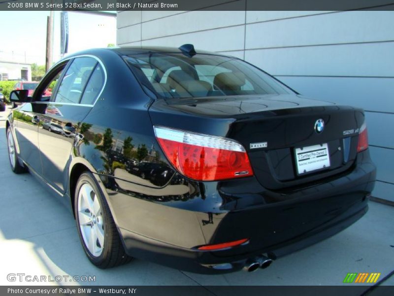 Jet Black / Natural Brown 2008 BMW 5 Series 528xi Sedan