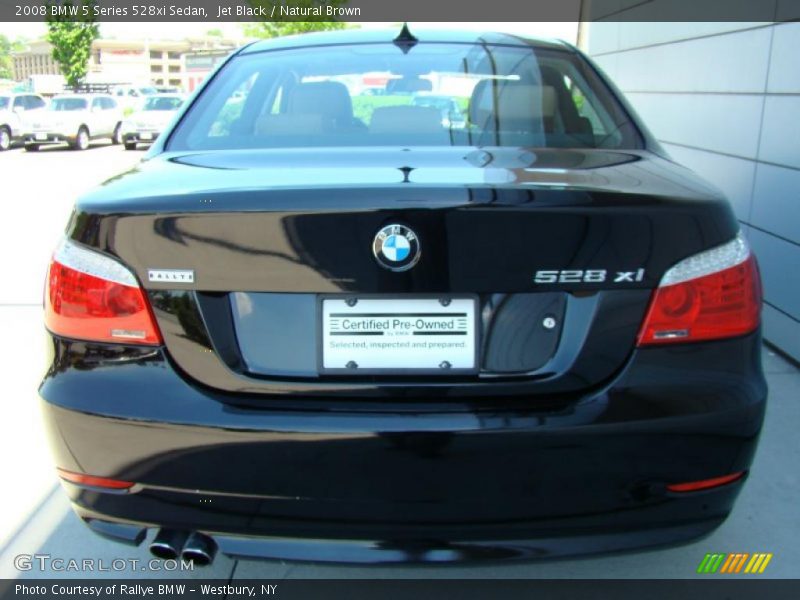 Jet Black / Natural Brown 2008 BMW 5 Series 528xi Sedan
