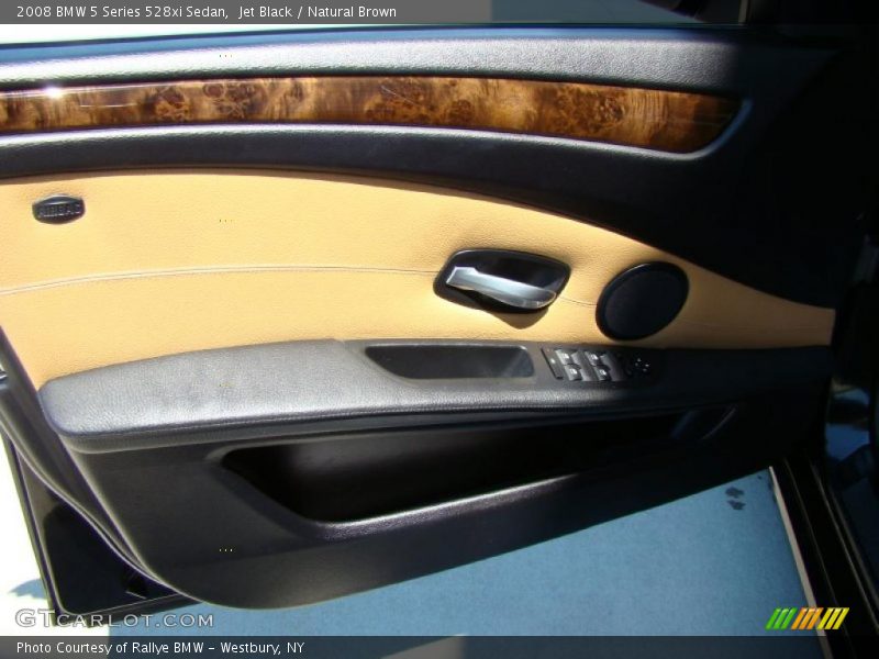 Jet Black / Natural Brown 2008 BMW 5 Series 528xi Sedan